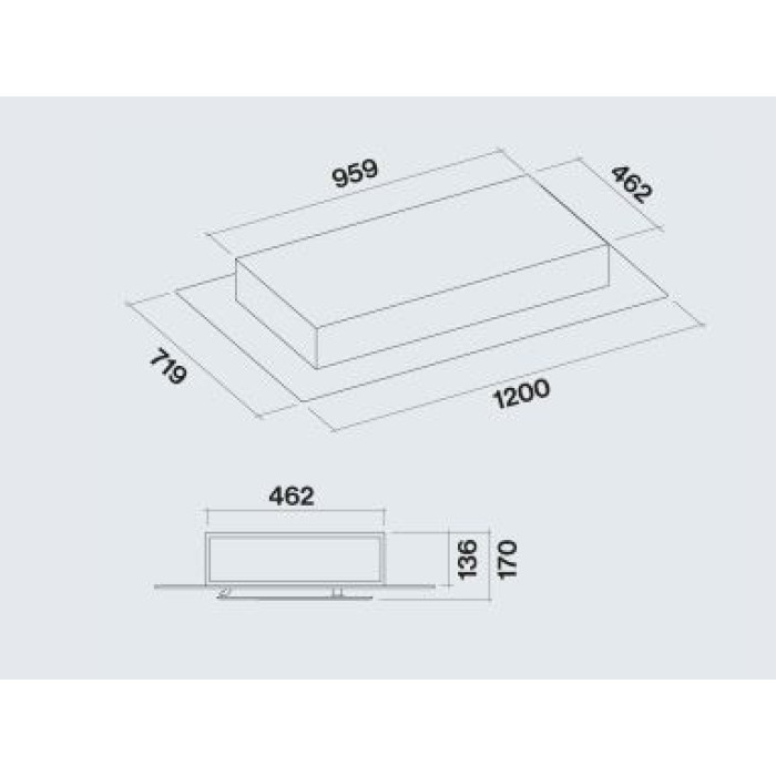 Витяжка Falmec AURA 120 White (1300)