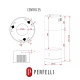 Витяжка Perfelli CENTRO 35PEB NERO