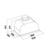 Витяжка Falmec GRUPPO INCASSO MURANO 70 White Glass (800) CGIW70.E10P6#ZZZF491F