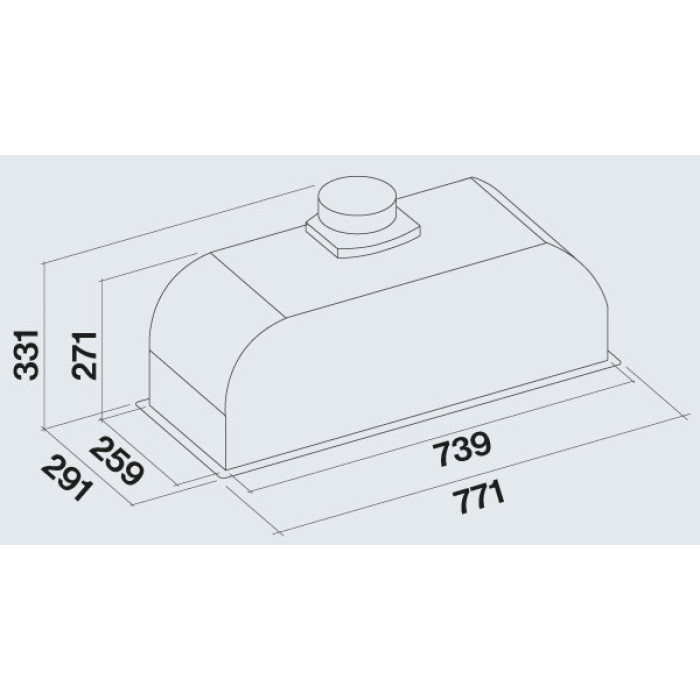 Витяжка Falmec GRUPPO INCASSO PLUS 70 BLACK (800) CGIW70.E26P2#EUN490F