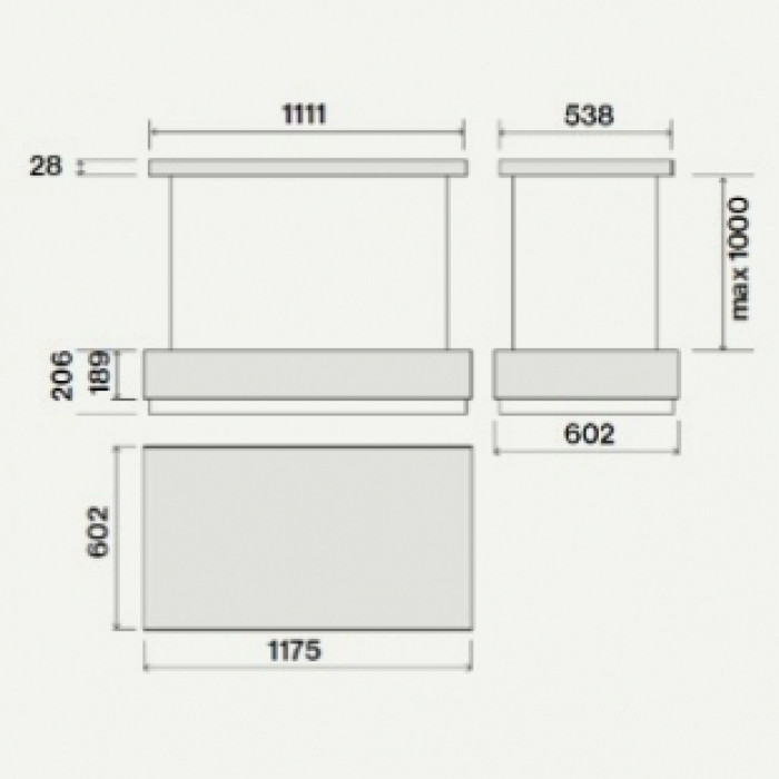 Витяжка Falmec LEVANTE Isola 120 Brushed Stainless Steel (600) CLVI20.E0P7#ZZZ7461F
