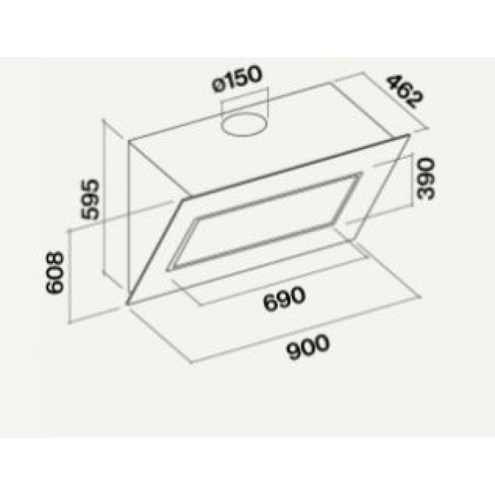 Витяжка Falmec QUASAR 120 White Glass (800) CQPN20.E0P2#ZZZF491F