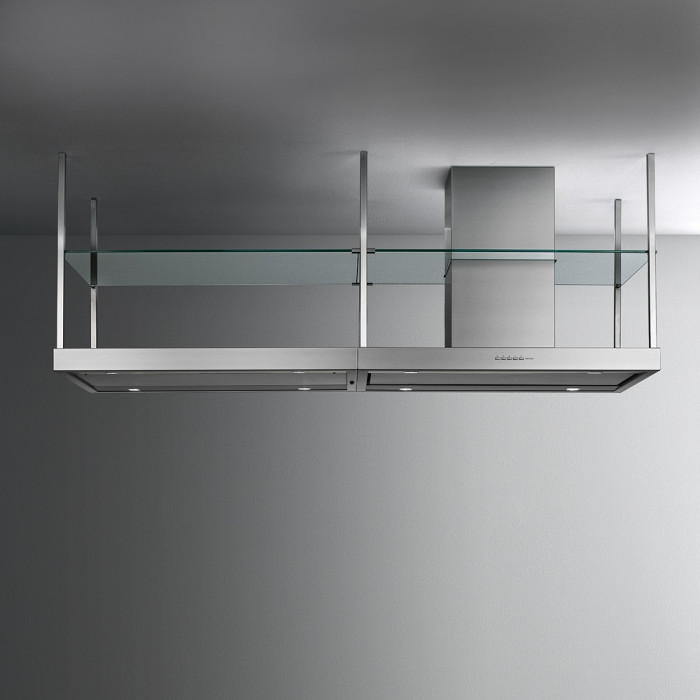 Витяжка Falmec EUROPA Isola 120 Mensola 90 Glass Stainless Steel
