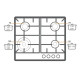 Варильна поверхня Fabiano FHG 1044 VGHT2 White Glass