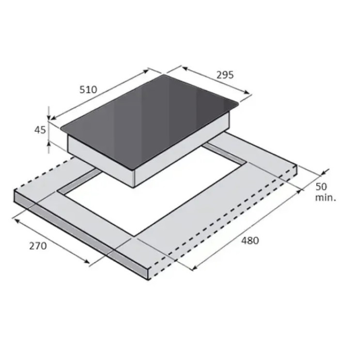 Варильна поверхня Fabiano FHG 162 VGH Black Glass