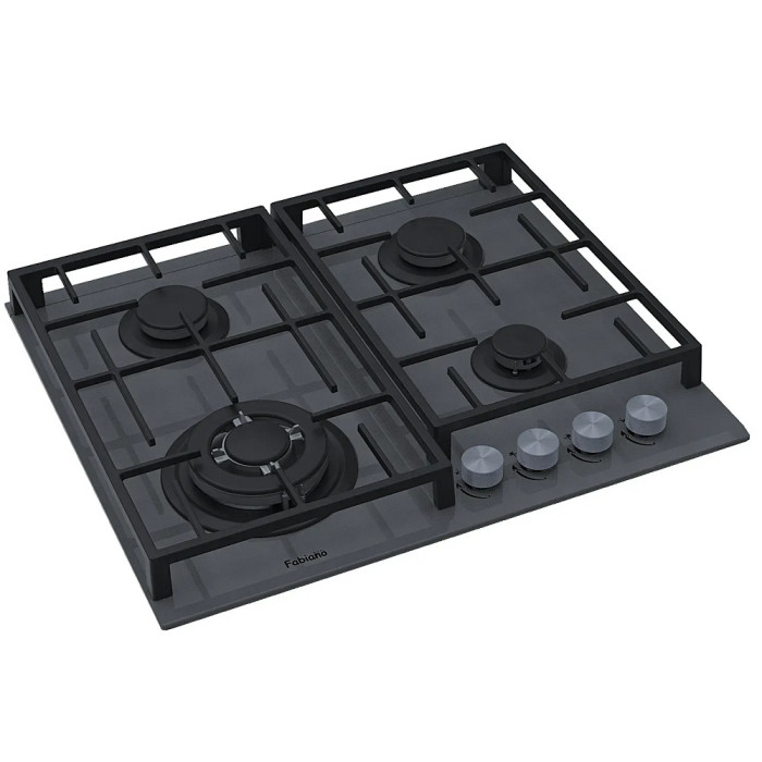 Варильна поверхня Fabiano FHG 8244 VGHT Titanium Glass