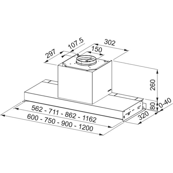 Витяжка Franke FST DRIP FREE 90 X/2 KL