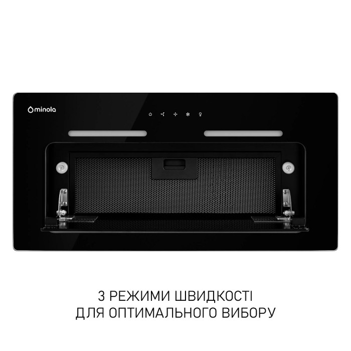 Витяжка Minola HBI 6473 BL GLASS 800 LED Line