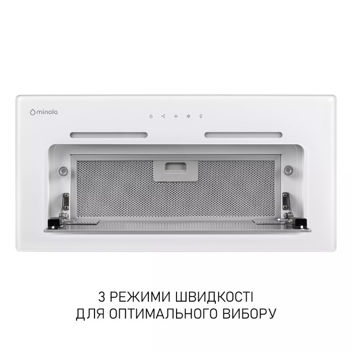 Витяжка Minola HBI 6473 WH GLASS 800 LED Line