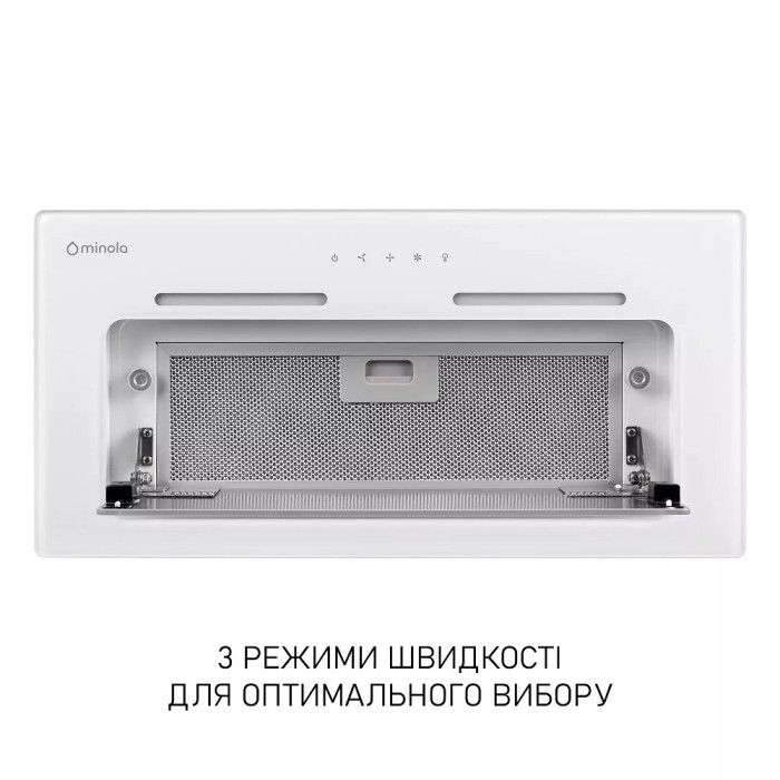 Витяжка Minola HBI 6673 WH GLASS 1000 LED Line