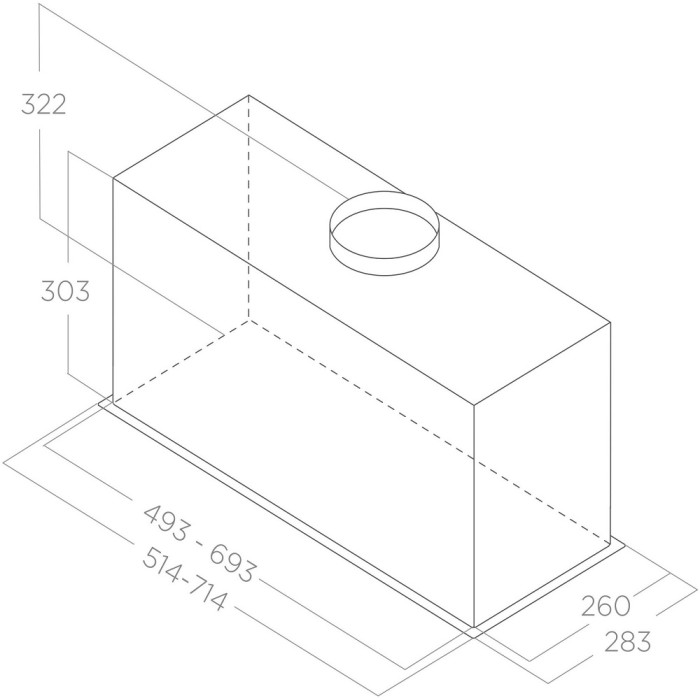 Витяжка Elica LANE SENSOR @ IX/A/52