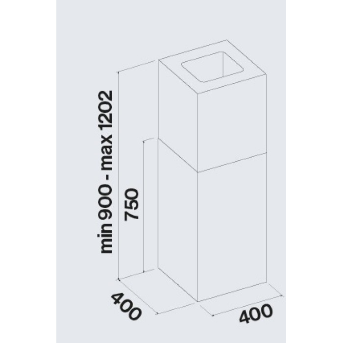 Витяжка Falmec MIRA Plus Isola 40 inox (800) CMFI40.E14P2#EUI490F