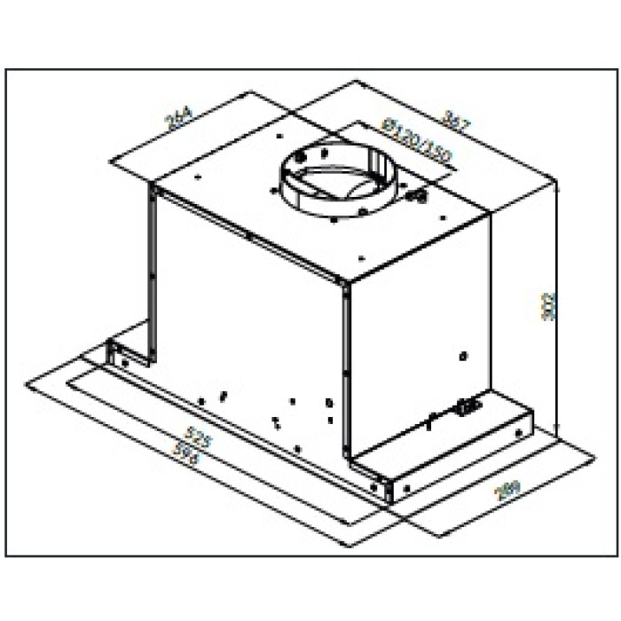 Витяжка Bestchef Medium Box Touch 1000 inox 60 2.0