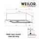 Витяжка Weilor PBSR 72651 GLASS WH 1300 LED Strip