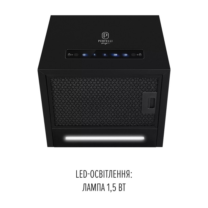 Витяжка Perfelli QUADRO 36 NERO SILENZIO