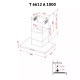 Витяжка Perfelli T 6612 A 1000 BL LED
