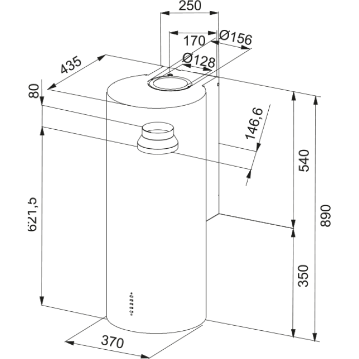 Витяжка Franke Tube FTU Plus 3707 XS