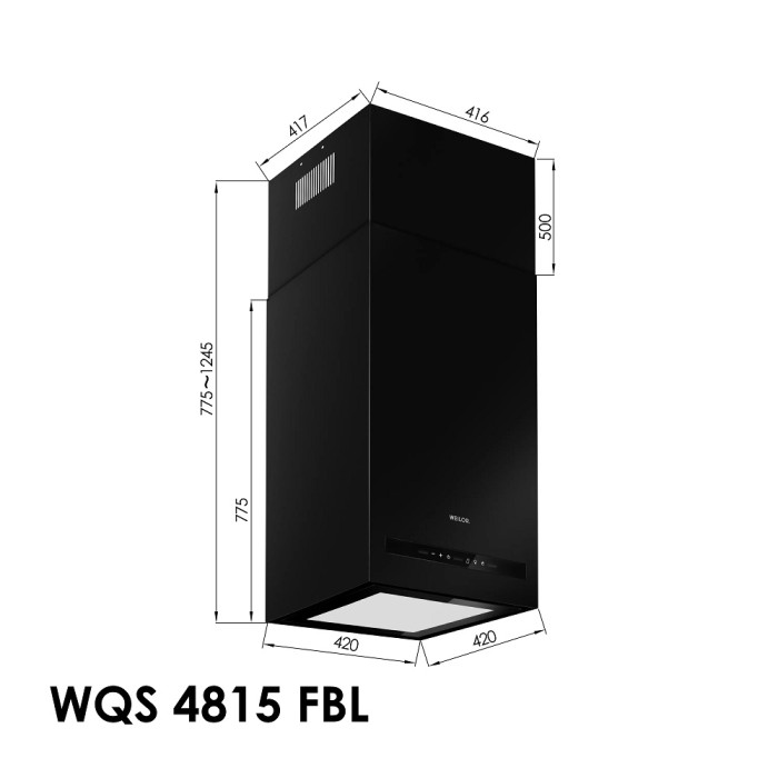 Витяжка Weilor WQS 4815 FBL